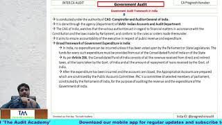 Inter CA Audit- Chapter 13- Government Audit by Pragnesh Sir