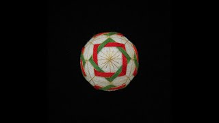 Temari Ball Embroidery Kit Tutorial - Christmas Wreath, Japanese handcraft, Christmas ornaments