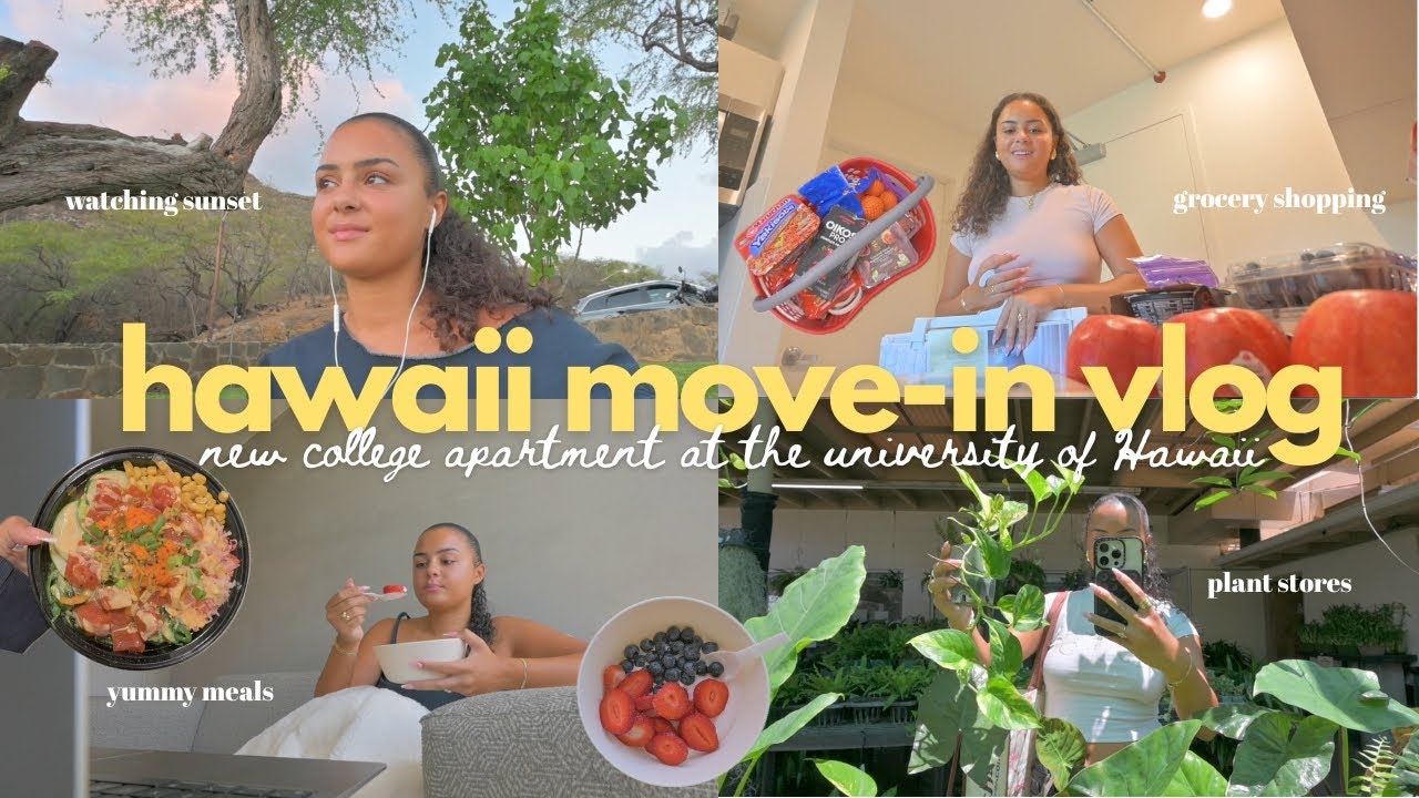 Moving Into my College Apartment 📦🌴 | University of Hawaii