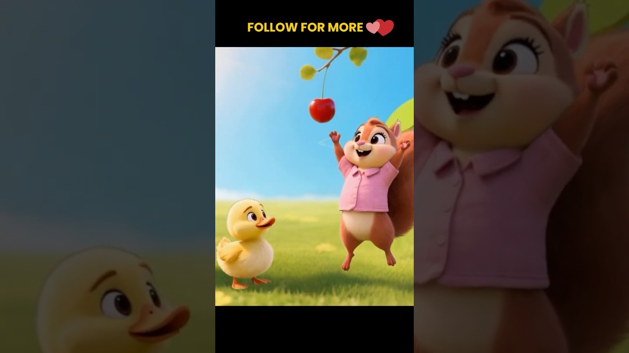Baby Duck Can’t Reach Cherries – Will Chubby Help ? | Emotional Story