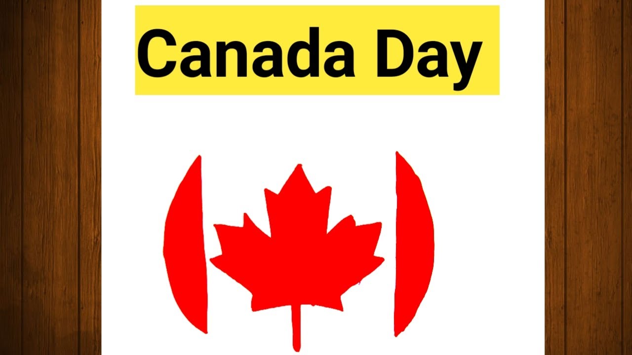 How to Draw a Canada Flag Step by Step Easy || Canada Flag Round Icon #