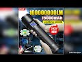 100000000LM Most Powerful Flashlight 1500W LED Rechargeable Lamp Long Range Tactical Lantern Strong