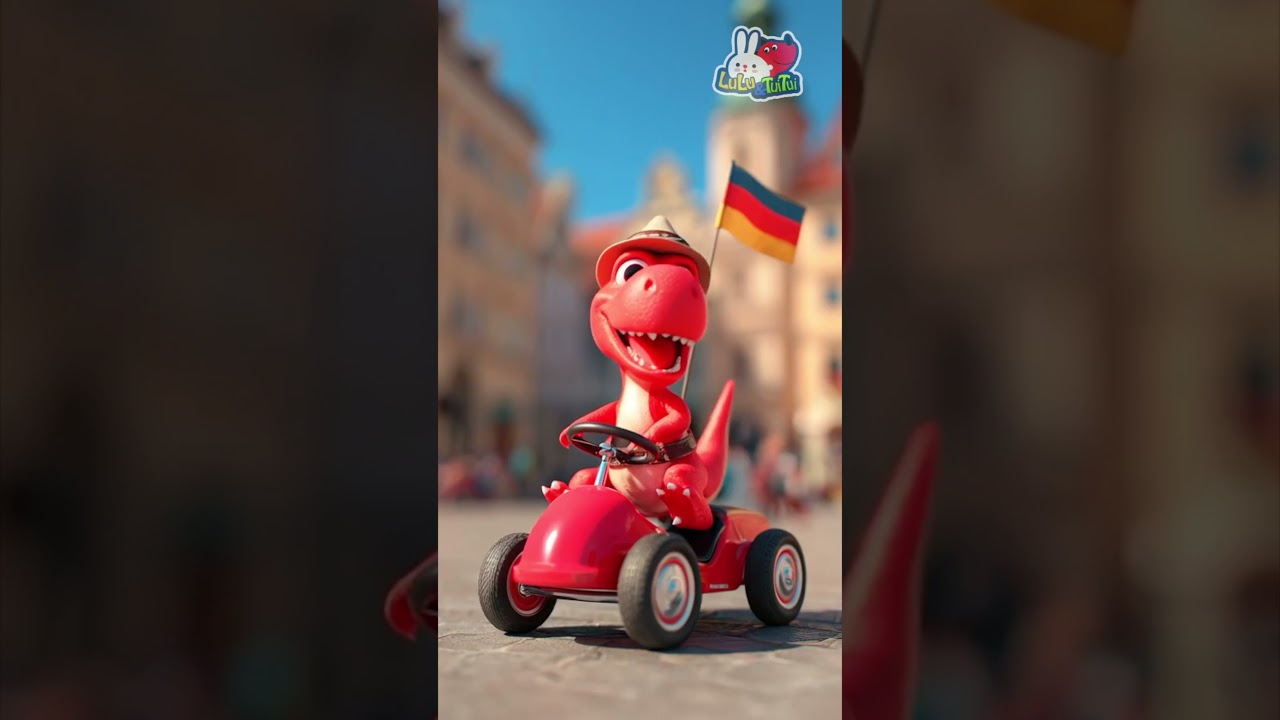🎶 Dino Racer S4 Ep2 Munich Dance | Germany Adventure 🦖🎡 | Dino Racer Series | Kids Music 