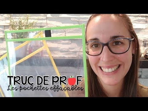 TRUC DE PR?F | Les pochettes effaçables