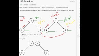 100. Leet code || Are two binary trees identical || Same Tree || Kotlin || DSA and Alog