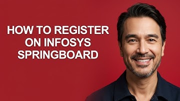 How to Register on Infosys Springboard - KevinHowTo