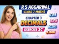R S Aggarwal Class 7 Maths | Chapter 3 Decimals Exercise 3C| Q No 1 to 6