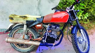 Abandoned Honda CG 125 1997 Model Full Restoration  Honda CG 125 Cafe Racer