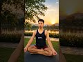 🌅 Morning Meditation for Inner Peace | Yoga & Mindfulness #Shorts