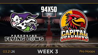 Frederick Flying Cows at Capital Seahawks - WEEK 3 - 94x50 Professional Basketball League
