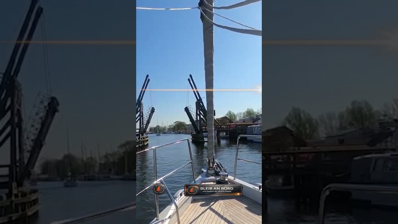 ⁣Verdammt ENG! #sailing #bruecke