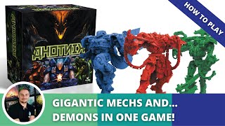Ahotnik: How to Play. Mechs and Demons in one, highly tactical board game.