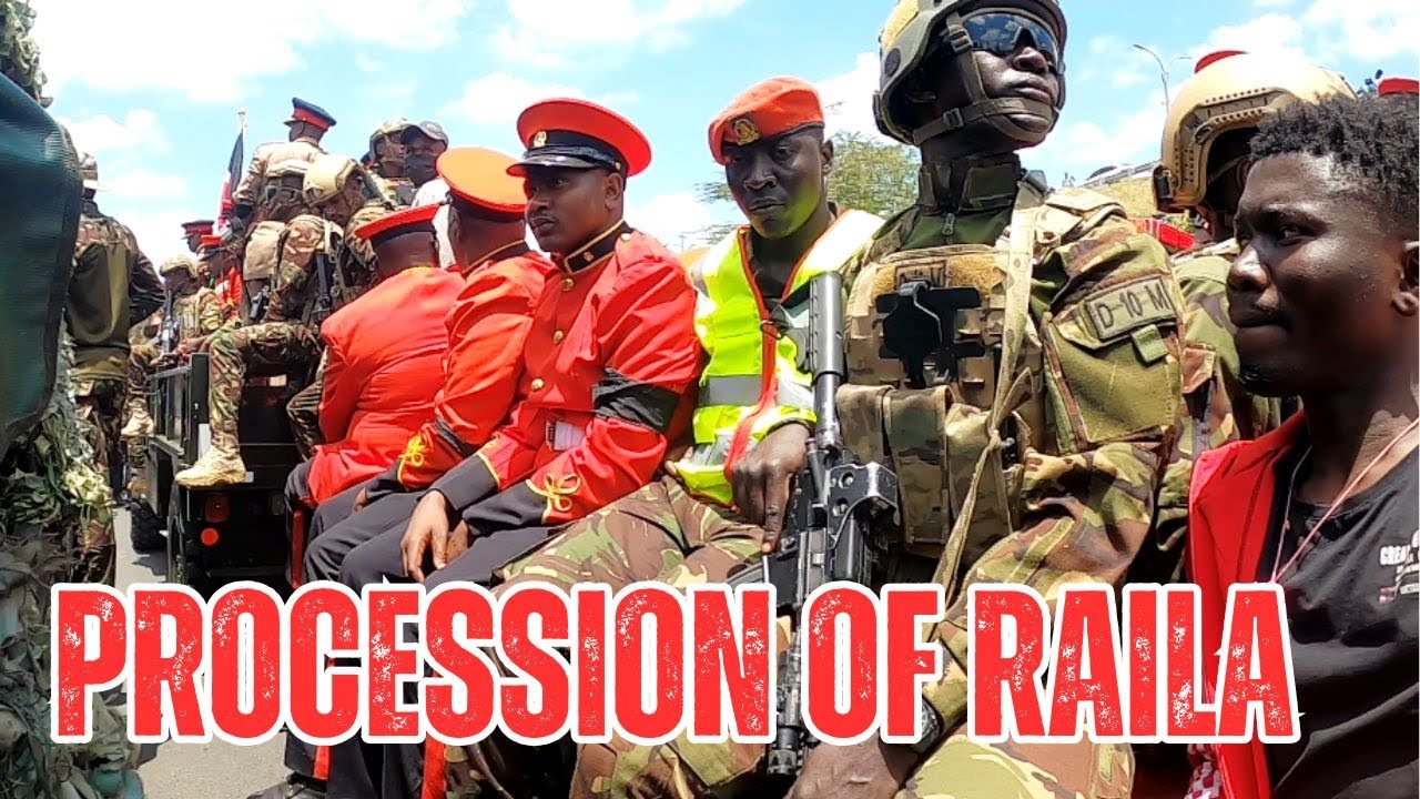 Mourning Raila Mourning Raila Odinga. Kenya Mourns. Procession of Raila Odinga Body ...