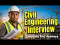 Civil Engineering Interview Questions And Answers #civildubai