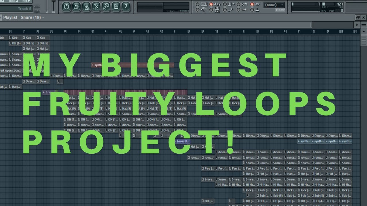 MY BIGGEST FRUITY LOOPS PROJECT (ALMOST CRASHES MY PC)