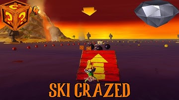Crash Bandicoot 3 : WARPED | SKI CRAZED | Clear Gem | All Boxes | Secret Level