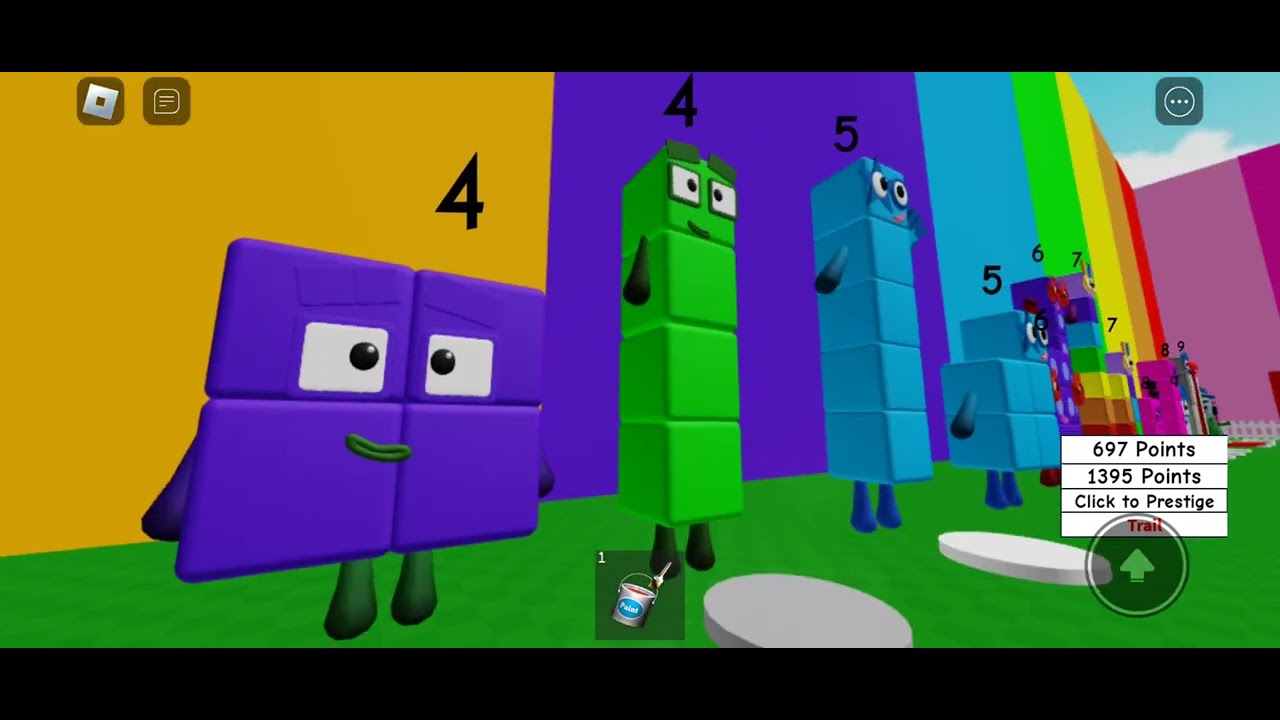 I painted Numberblocks turned Monthblocks 1 - 10 Morphs! Roblox: Numberblocks speed SR Part 1