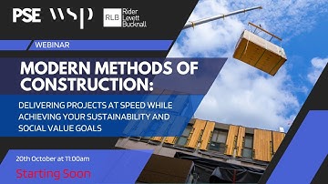 Webinar | Modern methods of construction