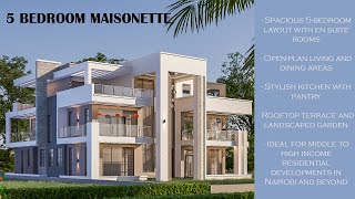 5 Bedroom Maisonette House Design in Kenya | Modern Architectural Flythrough _ Nairobi | Ipal Studio
