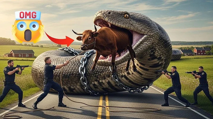 Epic Struggle for Survival : Fighting a deadly giant python to rescue a cow
