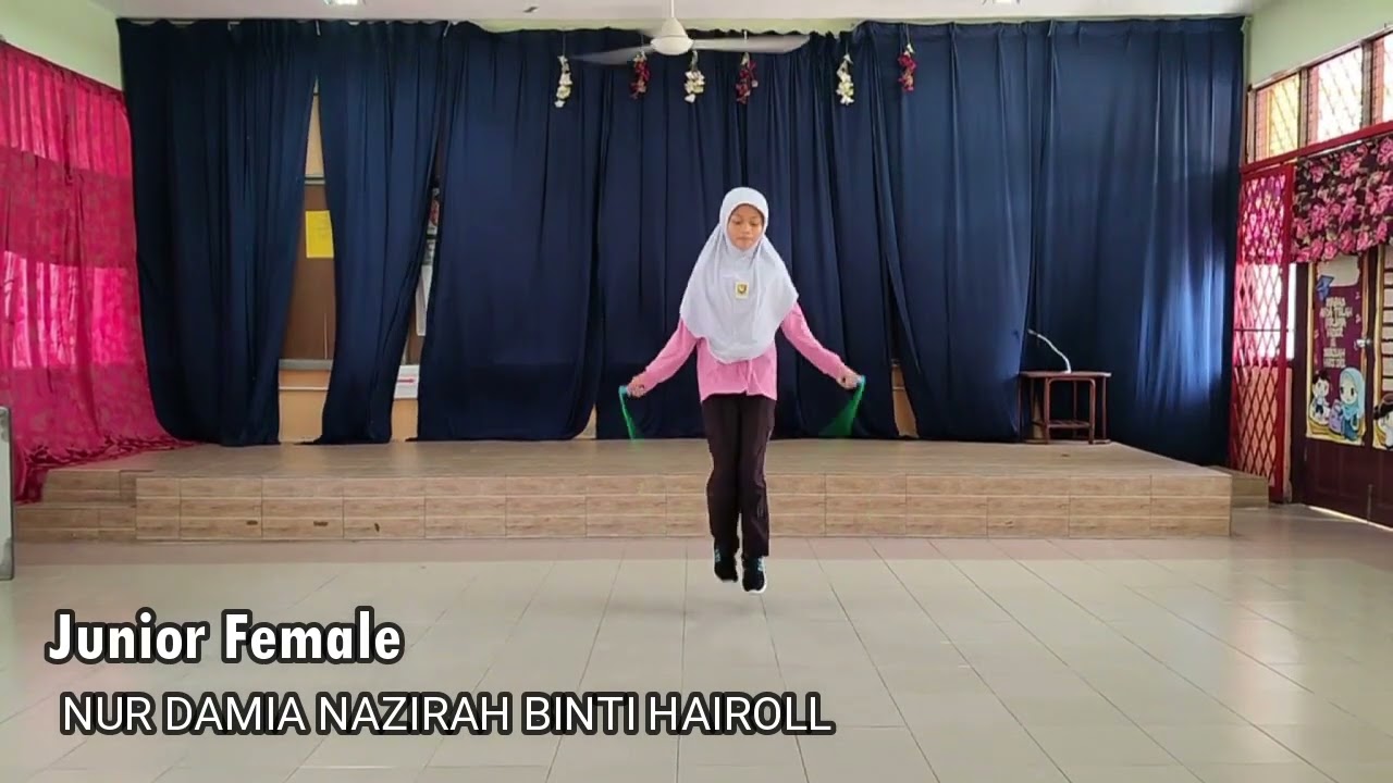 Jumprope Challenge Single Rope Speed (Technique Jump-Jump)1minute 