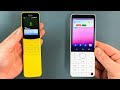 Nokia 8110 4g banana vs xiaomi qin f22 pro android 12 outgoing call  incoming call