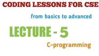 C- programming course || Lecture-5 || basic c program of hello world || full c programming couse ||