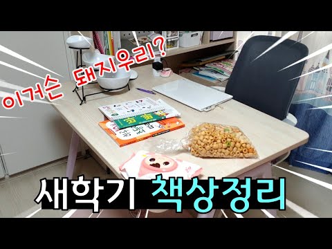 새학기를 맞아 <strong>책상정리</strong> 해 봤어요! (책상소개, 룸투어, 새학기, 신학기) l 프리티에스더 PrettyEsther