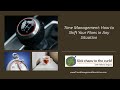 Time Management: How to Shift Your Plans in Any Situation