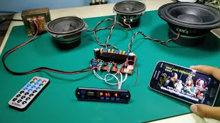 Cara mudah memasang modul mp3 bluetooth pada power amplifier