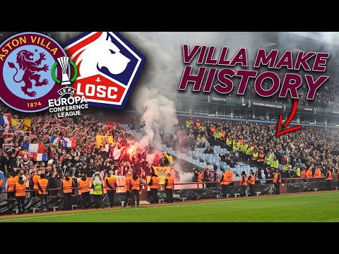 1,300 LOSC LILLE ULTRAS & ROCKING VILLA PARK at Aston Villa 2-1 LOSC LILLE