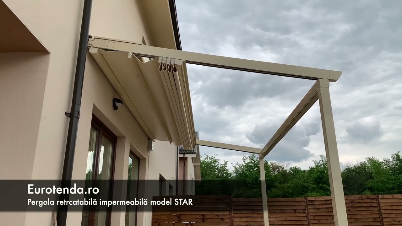 Pergola Retractabilă - Modele Pergole Retractabile - Pergola Terasă - Pergola Metalică - Lumini Led
