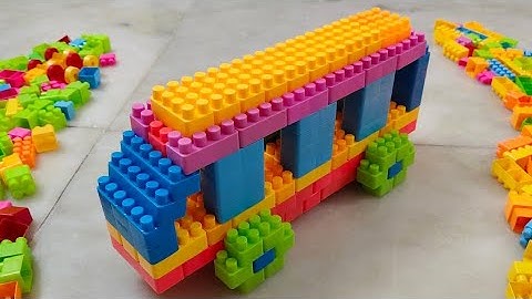 Satisfying DIY Bus ASMR/building blocks/block game/lego building blocks #asmr#buildingblocks#legofun