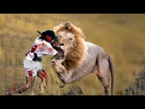 Lion Attack || Lion Attack on Human in Gir National park || Lion Attack in safari park