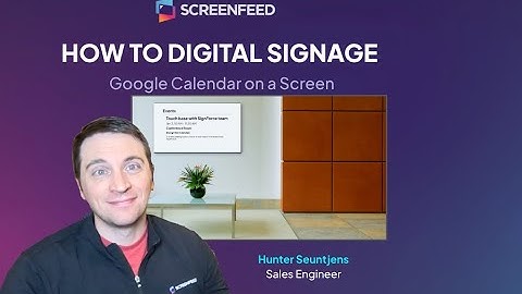 Get Google Calendars on a Screen