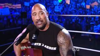 Vignette de la vidéo "WWE Raw The Rock Concert VS John Cena Rap 3/12/12 HD"