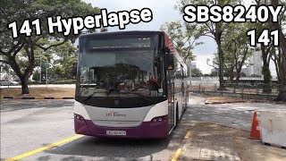 [SBS8240Y | K230UB Euro IV] SBS Transit Trunk 141 (Direction 2) Hyperlapse