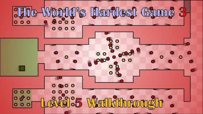 The World's Hardest Game - Walkthrough Level 4 