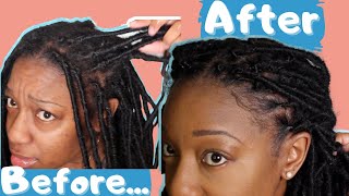 How to Retouch/Retwist Faux Locs EASY | Protective Style Maintenance | Latasha Chanel screenshot 3