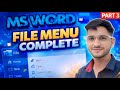 MS WORD FILE MENU COMPLETE ✅ By Join With Satyam Sir #word#file menu#computer#ms word#computer#video