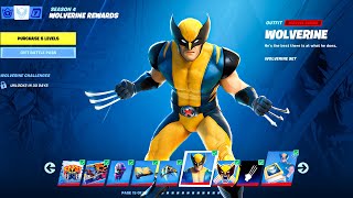 *NEW* All WOLVERINE Challenges \& Rewards! (Wolverine Skin) Fortnite Battle Royale