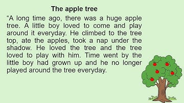Learn English through story with subtitles level 1| The apple tree