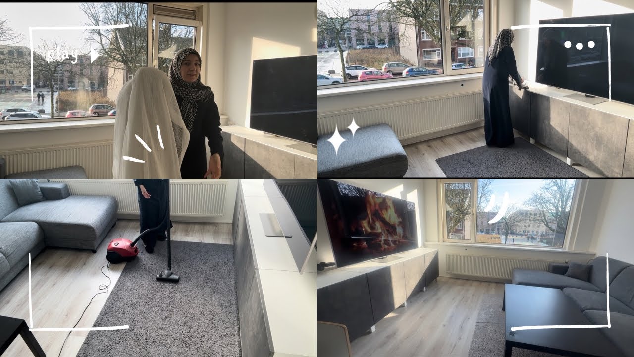 Temizlik Motivasyonu Arayanlara 🤍🔥 Ertelediğim Temizlik | Cam Sildim, Perdeleri Yıkadım 