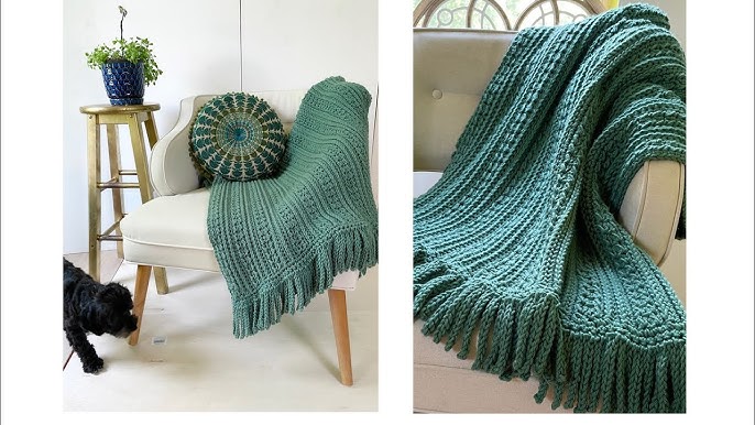 Cabled Granny Pillow  Crochet Pattern using Bernat Blanket Yarn — Juniper  & Oakes