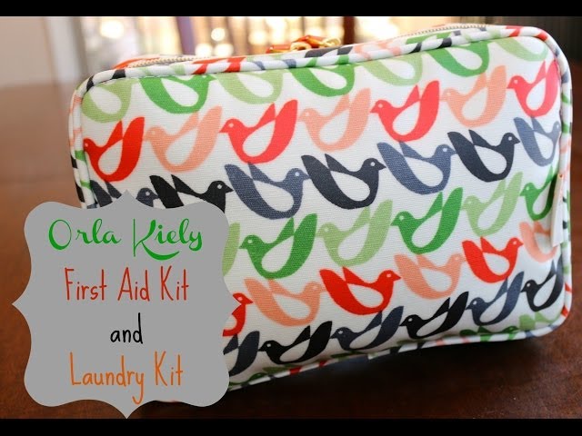 Travel Made Easy: Orla Kiely Travel 1st Aid + Laundry Kits {how to organize} class=