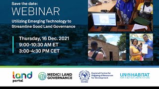 Utilizing Emerging Technology to Streamline Good Land Governance
