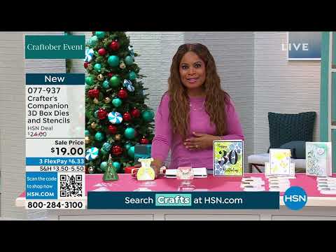 Crafter's Companion 3D Christmas Box Dies and Stencils
