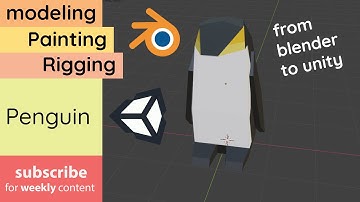 Modeling and Rigging a PENGUIN in BLENDER 2.81 and EXPORTING to UNITY!
