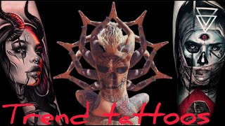 Trendy tattoos Joker Clown Scary tattoos