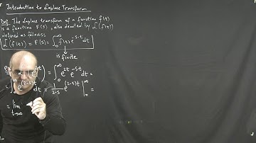 Lecture 11 Introduction to Laplace Transform part 1